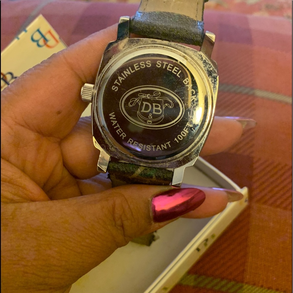 👑✅PRICE FIRM✅Vintage Dooney & Bourke Pink Crystal Monogram Watch - Picture 9 of 17